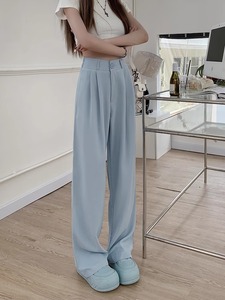 Pantalones deportivos blancos de talla grande para mujer, de cintura media, corte recto, con cordón, volantes, detalles de encaje, ajuste holgado, color liso, ecológicos. - Product Image 4