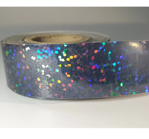 Multi Purpose Sequence Holographic Reflective Adhesive Tape Rainbow Laser Decorative Film for Gift Wrapping Scrapbooking Craft - Product Image 1