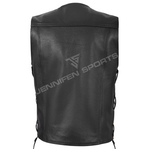 Chaleco de Motocicleta de Diseño Nuevo, Aprobado por la CE, Transpirable, de Cuero Genuino, Sin Mangas, para Motociclistas, Ropa de Club para Motociclistas - Product Image 6