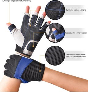 Professional Marine <b>Sailing</b> <b>Gloves</b> with Breathable Lightweight Design Reinforced Wear Resistant Palm Secure Adjustable Wrist - Product Image 5