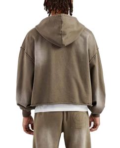 Chándales de Hombre con Lavado Ácido de Pakistán, Hombros Caídos, Cierre de Cremallera, 100% Algodón, Felpa Francesa, Chándales Extra Grandes con Cierre de Cremallera Más Vendidos para Hombre - Product Image 2