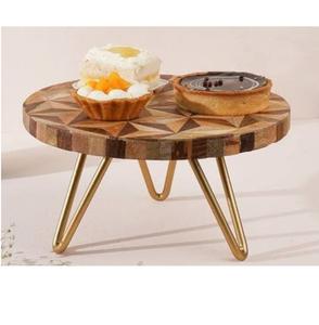 High Selling Eco-Friendly Wooden Fruit Cake Serving Modern Designer Cake Stand Dinner <b>Table</b> Top Decoration <b>Birthday</b> Pastry - Product Image 5