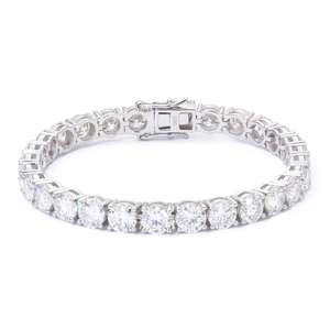 Bracelet en or massif 14 carats avec diamant de laboratoire certifié IGI, taille poire personnalisée, qualité VVS, bijoux de luxe haut de gamme pour femmes - Product Image 3