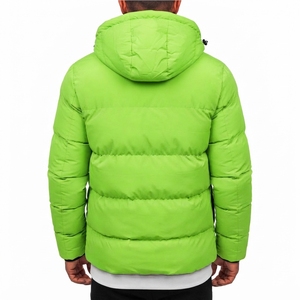 <b>Men</b> Quilted Puffer Jacket Hooded Winter <b>Coat</b> Warm Lightweight Outdoor Casual Jacket Bulk Custom Production - Product Image 4