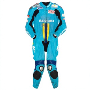 Traje de Carreras MotoCP de Chris Vermeulen, Mono de Piel de Vaca/Canguro para Motocicleta, Mono de Pista/Conducción para Motociclistas, Nivel 2 de Protección - Product Image 1
