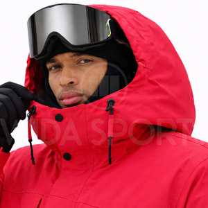 High Performance Hooded Windproof Ski Jacket Waterproof Snow Wear Custom Winter Sportswear Wholesale Private Label OEM - Product Image 5
