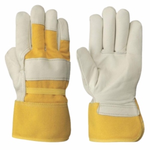 Guantes de Seguridad Industriales de Cuero Vacuno de Alta Resistencia, Guantes de Construcción Suaves y Cómodos, Rendimiento Óptimo para Trabajo Pesado - Product Image 1