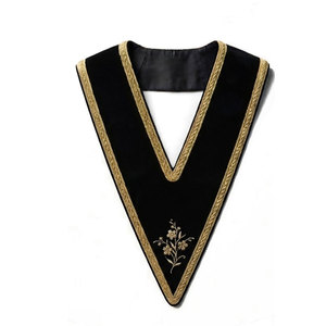 Collier maçonnique classique, col formel simple, en soie légère, personnalisable pour les réunions, les cérémonies, les événements et l'usage quotidien - Product Image 1