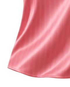 Customized Pink Satin Women Pajama Set Silk Sleepwear <b>Spaghetti</b> <b>Strap</b> Cami And Shorts Soft Luxury Nightwear Summer Lounge Set - Product Image 6