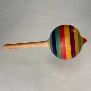 ของเล่นไม้หมุนหลากสี งานแฮนด์เมดสุดหรู ของใหม่มาแรง ของเล่นเด็กยอดนิยม ผลิตภัณฑ์งานฝีมืออินเดีย - Product Image 1