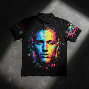 Polo imprimé DTF pour homme – Graphiques haute visibilité pour le personnel de sécurité événementiel et la gestion d'équipes professionnelles - Product Image 2