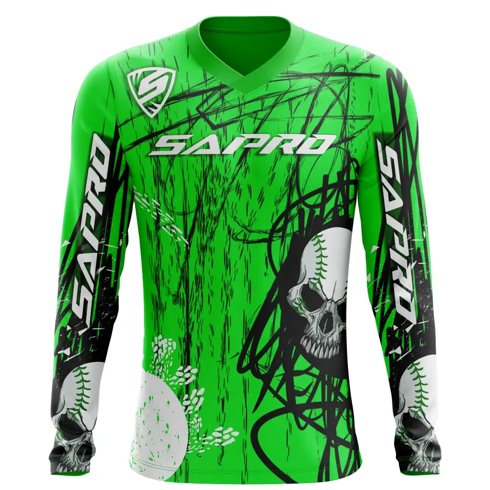 Kustom Liar MX Jersey Lengan 360 Race Divisi Motocross Kaus Kotoran Sepeda Bersepeda Sepeda MX MTB ATV DH Off-Road Balap untuk Pro