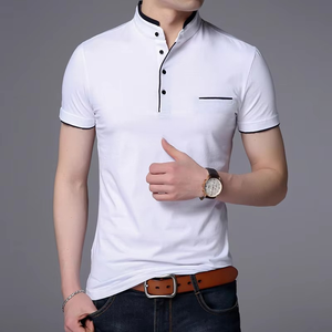 Camiseta de Lona Sólida de Alta Calidad 100% Algodón con Logotipo Bordado Personalizado para Hombre, Ropa Deportiva Casual, Ropa Urbana de Secado Rápido - Product Image 3