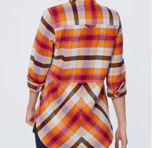 Chemise en flanelle à carreaux pour femmes grandes tailles, longue, décontractée, tendance pour l'automne et l'hiver, idéale pour l'extérieur - Product Image 6