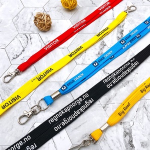 Neck Strap <b>Polyester</b> Tubular <b>Lanyard</b> for Work Name Tag - Product Image 5