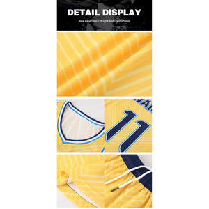 Maillot de basket-ball réversible 100 % polyester de haute qualité, personnalisé, respirant, ensemble uniforme d'entraînement, vêtements de sport de basket-ball - Product Image 2