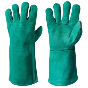 Gants de soudage en cuir de vachette de haute qualité, durables, réfléchissants, pour une utilisation industrielle et une protection personnelle. - Product Image 1