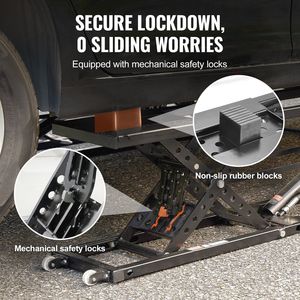 Sollevatore per Auto Portatile in Acciaio al Carbonio ad Alta Resistenza con Capacità di 7.000 LBS, Piastre Allungate e Altezza Massima di 26,8'' - Product Image 4