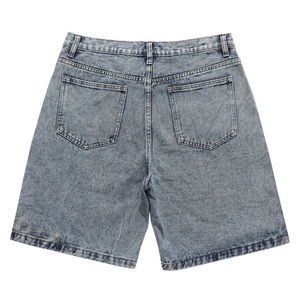 Shorts en jean pour homme de qualité supérieure, en denim selvedge brut, style workwear, coupe droite, durables, pour mode décontractée urbaine - Product Image 4