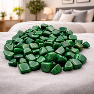 Pierres lisses et roulées en jade néphrite naturel, cristal de guérison en jade vert pour la méditation Reiki, marque Chakralume Rajasthan - Product Image 2
