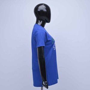 T-shirts OES d'été rafraîchissants en coton épais pour le sport et la course, à épaules tombantes, coupe oversize, col montant, coupe carrée et courte, avec option OEM - Product Image 3