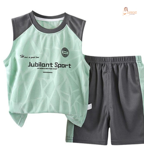 Conjunto Deportivo para Adultos, Otoño, Nuevo Chaleco y Pantalones Cortos, Conjunto de Entrenamiento, Resistente al Viento, Secado Rápido, Transpirable, Ecológico, Dos Piezas, Poliéster, Unisex - Product Image 5