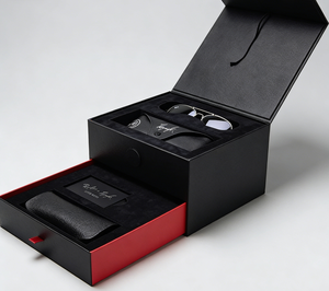 Eyeglasses & Sunglasses Packaging Boxes Custom Logo Recycled Materials Coated Paper Glossy Lamination - Product Image 1