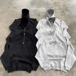 Conjunto de Sudadera con Capucha y Pantalones Deportivos Personalizados para Hombre, Sudadera con Bolsillos Laterales y Hombros Caídos, Pantalones Deportivos Rectos y Acampanados, Conjunto de Dos Piezas - Product Image 3