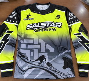 Ensemble de maillot de motocross jaune et gris personnalisé, sublimation, maillot et pantalon de course MX, équipement de course de moto tout-terrain OEM/ODM pour hommes - Product Image 6