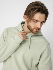 Sweat-shirt à capuche vert clair pour homme, coupe classique, en coton French Terry, décontracté, avec poche avant, pour l'hiver, service OEM rapide - Product Image 4