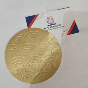 Posavasos artesanales de latón chapado en oro, de alta calidad, con diseños nuevos, para café o té. - Product Image 3