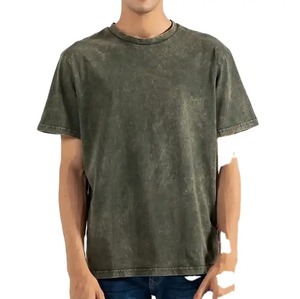 Camisetas de Verano para Hombre, Estilo Urbano, Lavado Ácido, Tallas Grandes, Hechas a Medida, 100% Algodón, Última Moda - Product Image 2