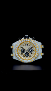 Nuevo Reloj de Moda Hip Hop con Esfera y Bisel Redondos con Diamantes de Moissanita VVS y Correa de Goma de Colores Modernos, Reloj de Marca - Product Image 2
