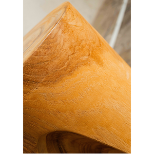 Tabouret trépied ARTERRA en teck massif de qualité supérieure pour villa, hôtel et appartement - Sièges polyvalents pour espaces rustiques/modernes, fabriqué à la main - Product Image 4