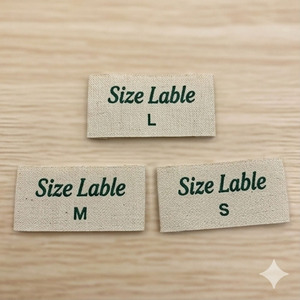 Étiquettes tissées pour vêtements, prix d'usine en gros, commande en vrac personnalisée, fournisseur d'étiquettes de taille pour vêtements - Product Image 2