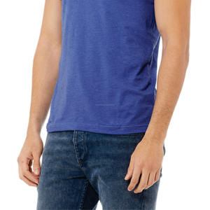 Camiseta de Cuello Redondo para Hombre, Corte Regular, Lisa, Teñida, de Manga Corta, Tejida, Cómoda, Ligera, Informal, para Uso Diario - Product Image 5