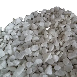 Aggregate Gravel Crushed Stone White Color Landscaping Stone Aquarium