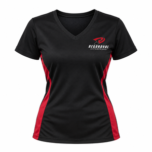 Camisetas de algodón suave de corte casual con cuello en V para mujer, para uso diario y comodidad relajada en armarios modernos, hechas con materiales premium suaves. - Product Image 1