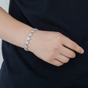 925 Sterling <b>Silver</b> Iced Out Moissanite Diamond Tennis Bracelet D Color VVS1 Hip Hop Jewelry <b>for</b> <b>Men</b> and Women - Product Image 2