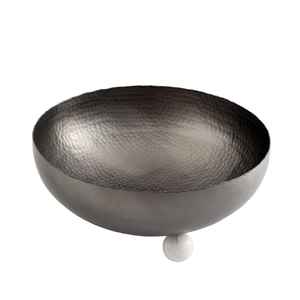 Soporte de madera, bandeja de metal antideslizante de acero inoxidable, cuenco de metal personalizable, cuenco de frutas de metal, cuenco casero, cuenco de metal para servir - Product Image 3