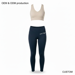 Conjunto Deportivo Personalizado de Sujetador Deportivo y Leggings para Pickleball, Ropa Deportiva para Mujer, Tejido Elástico que Absorbe la Humedad, Ropa Deportiva de Alto Rendimiento OEM - Product Image 1