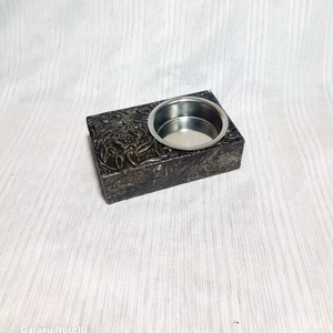 Quemador de incienso Bakhoor de diseño de calidad con revestimiento metálico, quemador de incienso Mubkhar de MDF con revestimiento metálico, quemador de incienso Mubkhar metálico al mejor precio de fábrica - Product Image 1