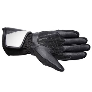 Gants de moto en cuir imperméables et respirants pour la formation, compatibles écran tactile, doigts entiers, protection des articulations rigides, fermeture auto-agrippante, haute performance - Product Image 2
