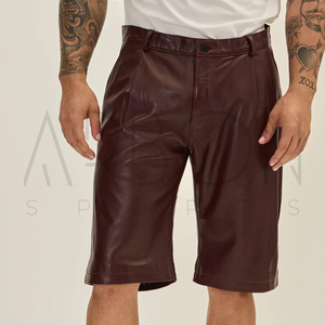 Shorts en cuir pour hommes adultes, modèle 2026, nouvelle collection, design unique, facile à porter, personnalisable, meilleur prix, meilleures ventes - Product Image 2