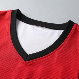 Uniformes en polyester pour hommes adultes, toutes saisons, impression de numéros d'équipe, ensemble de maillots de basket-ball personnalisés, sans manches, col en V, respirant - Product Image 5
