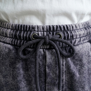 Pantalones Cortos Bermuda de Algodón Lavado para Hombre, Cintura Media, Cordón Ajustable, Color Sólido, Tejido Transpirable - Product Image 5