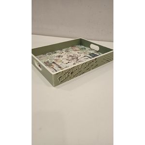 ถาดเสิร์ฟ MDF พิมพ์ลายคุณภาพสูง 64 แบบ สำหรับอาหารและเครื่องดื่ม ถาดตกแต่ง - Product Image 4