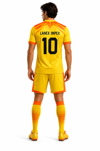 Ensemble d'uniformes de football personnalisés pour hommes et garçons, vêtements de sport professionnels pour équipe, maillot à manches courtes respirant, short, ensemble - Product Image 4