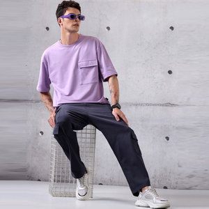 เสื้อยืดโอเวอร์ไซส์คอกลมสไตล์มินิมอลสำหรับผู้ชาย เสื้อผ้าลำลองผ้าฝ้ายระบายอากาศ เสื้อยืดโอเวอร์ไซส์สำหรับฤดูร้อน - Product Image 2