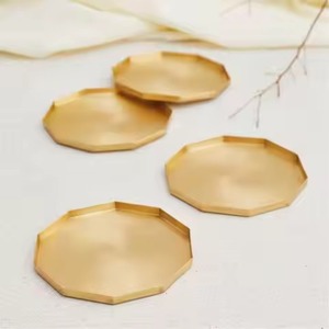 Metal Coasters Set Decorative Beverage <b>Protectors</b> for Wedding Reception Dining <b>Table</b> Restaurant Hotel Bar - Product Image 1